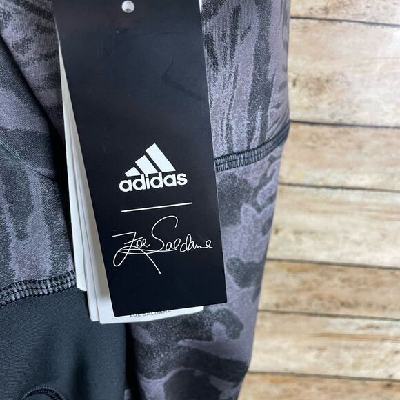 NWT RARE Adidas ZOE SALDANA Pink HIGH RISE 7/8 Leggings 4X ACTIVEWEAR GYM TIGHTS - Picture 6 of 7